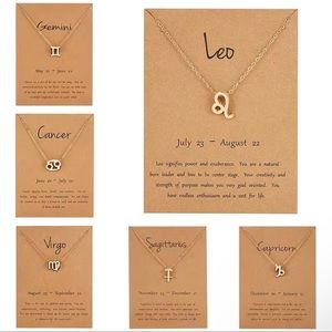 Creative Symbol Version Twelve Constellation Necklace Clavicle Chain